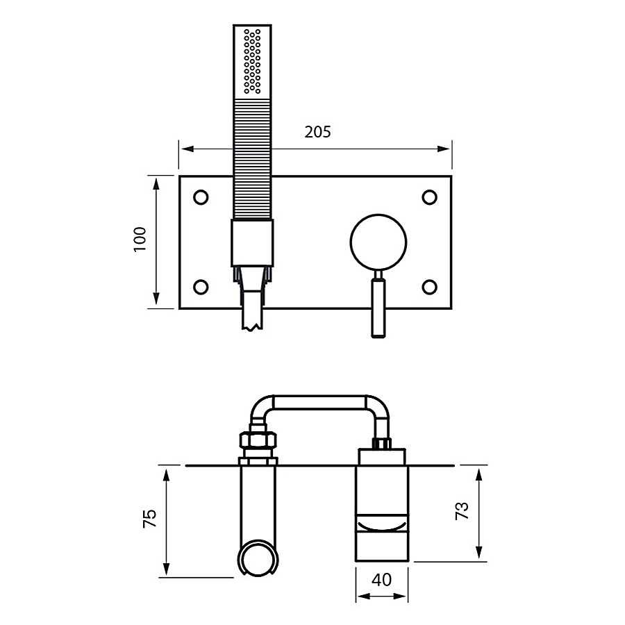 Duschblandare Tapwell Box 011-364