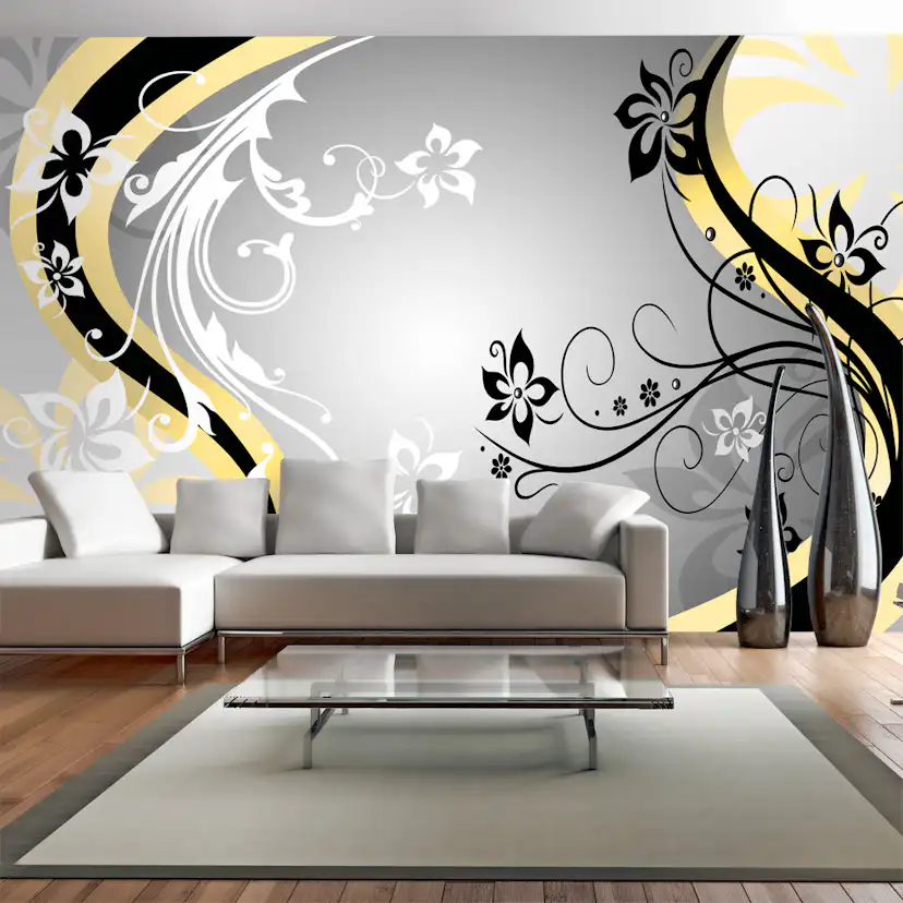 Fototapet XXL Arkiio Artflowers yellow 500x280 cm