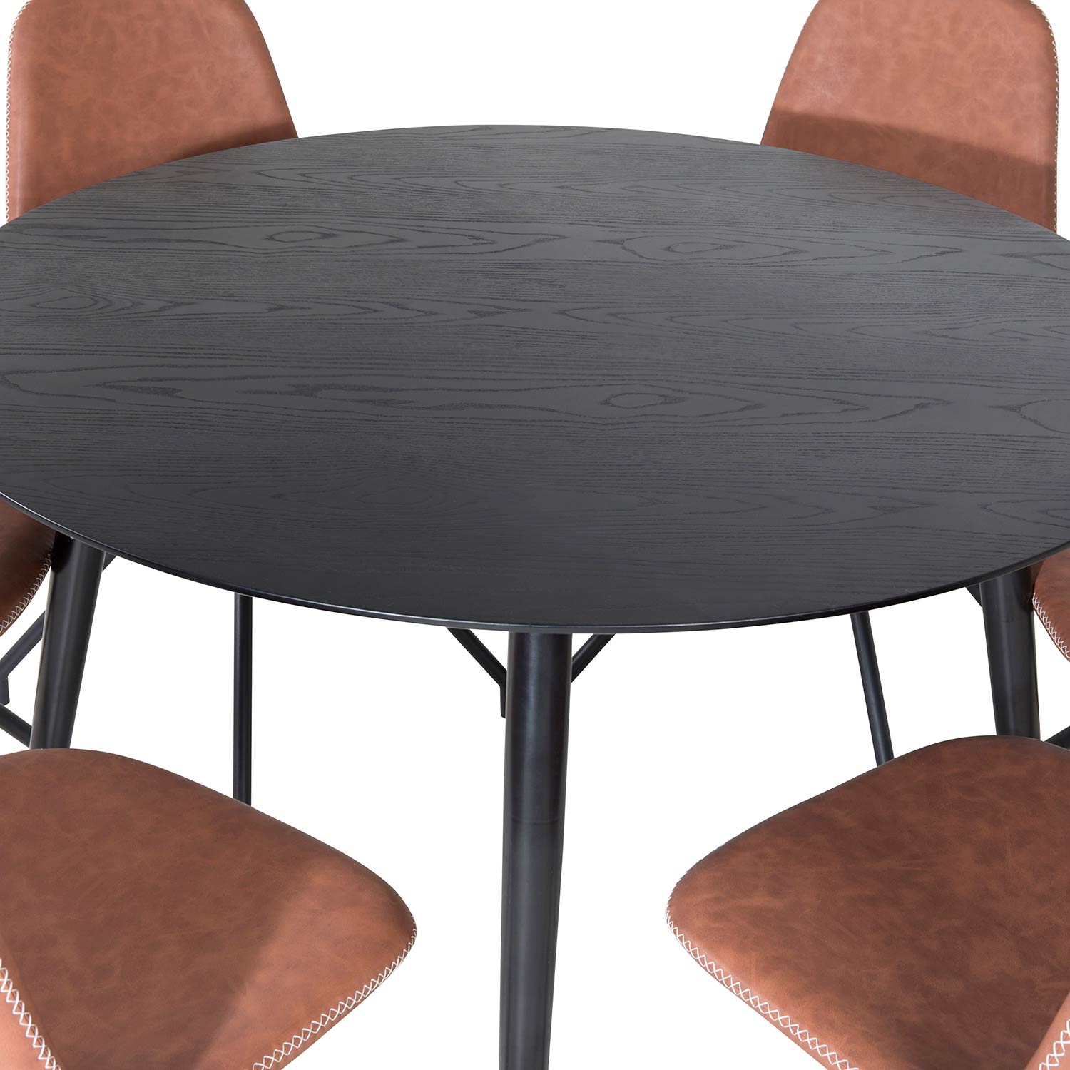 Matgrupp Venture Home Dipp Ø115 cm med 6 Polar Snurr Stolar