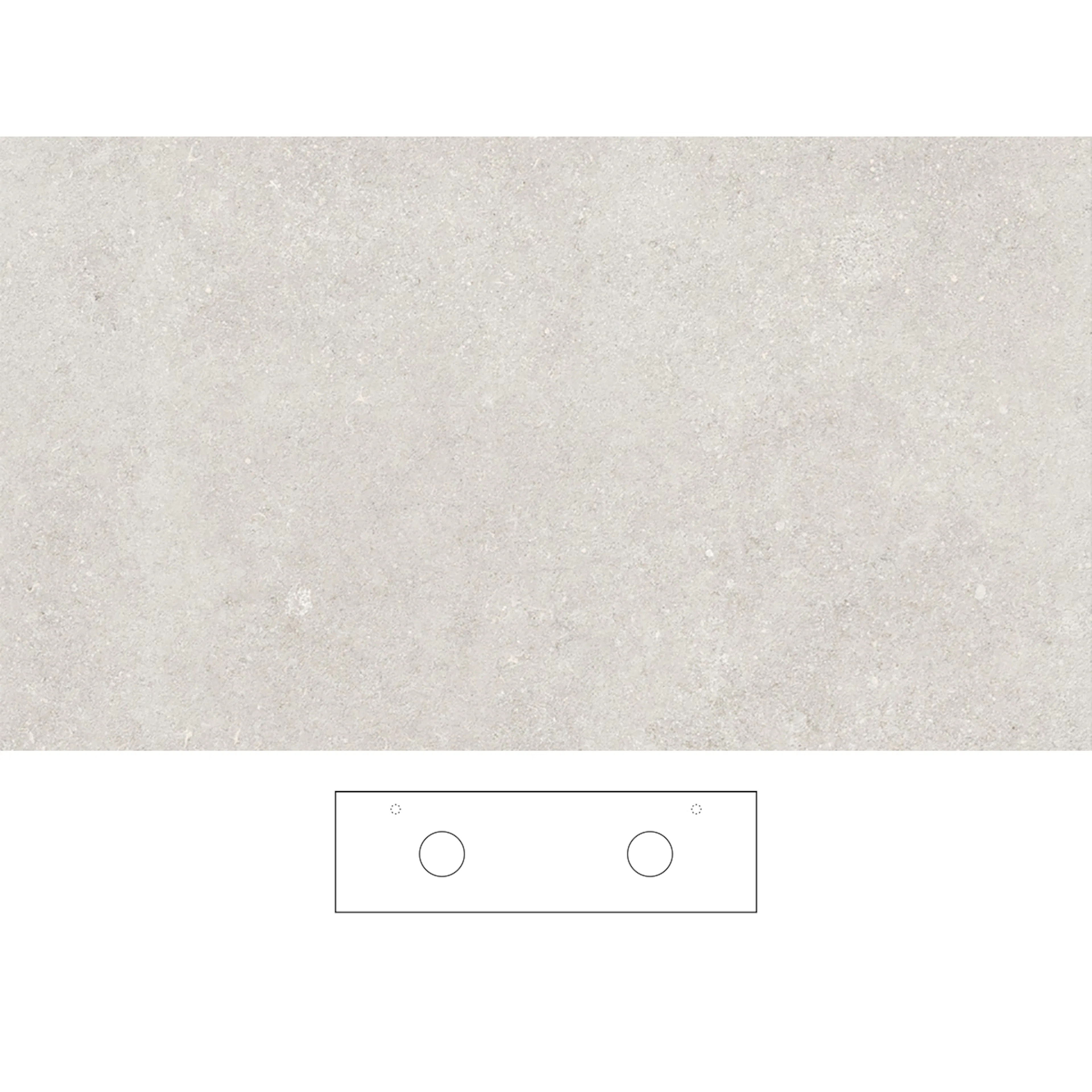 Bänkskiva Svedbergs Beric för Dubbla Tvättställ