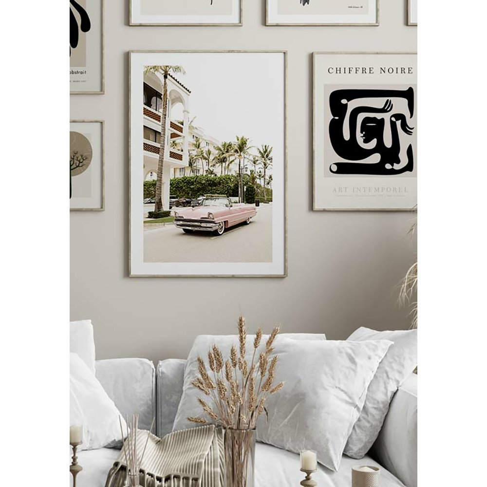 Poster Gallerix Vintage Pink Car