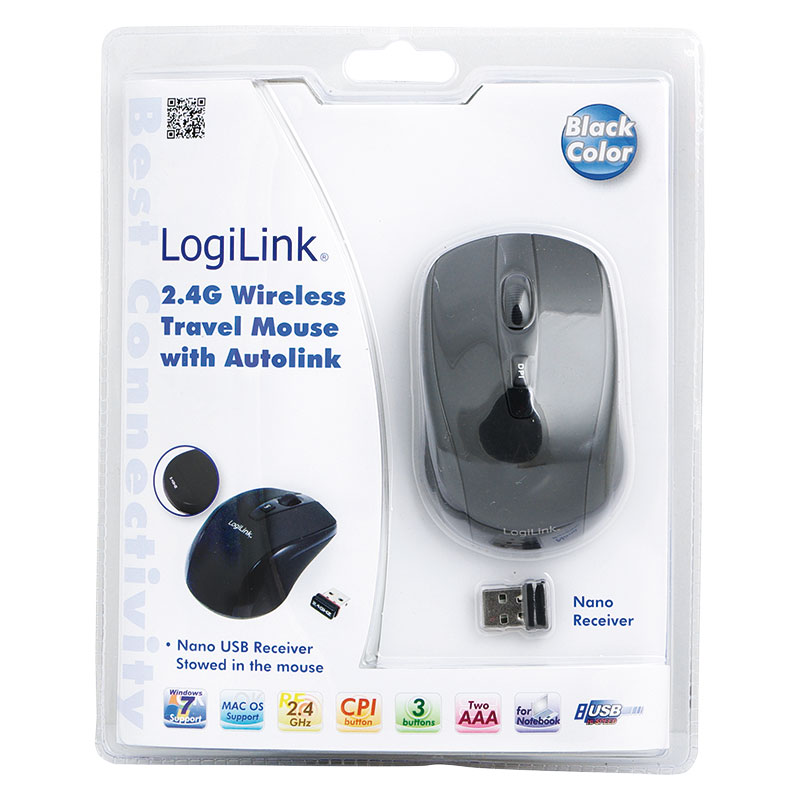 Trådlös Optisk Mus LogiLink 3-knappars