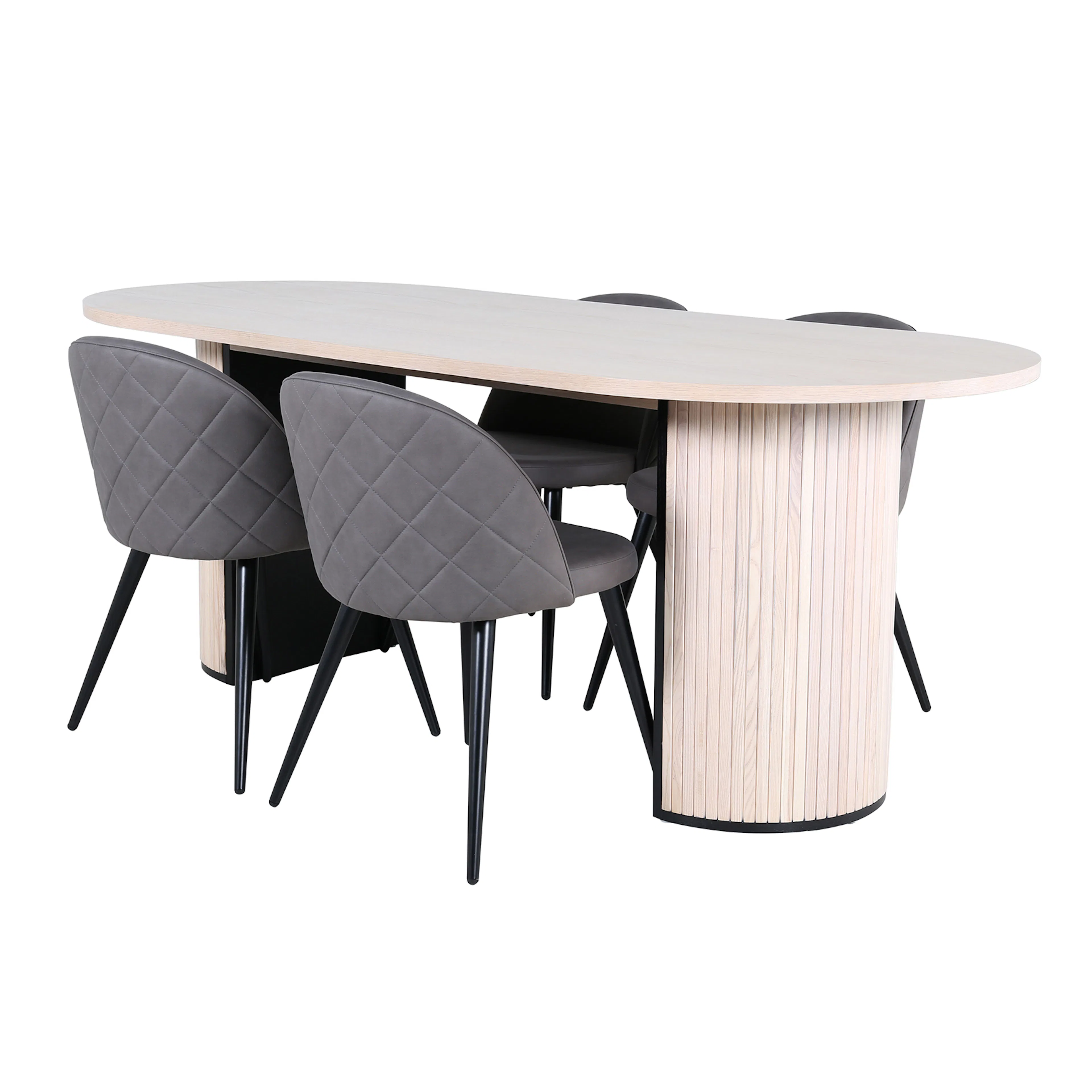 Matgrupp Venture Home med Bianca Matbord och 4 Valentina Stitcthes Matstolar