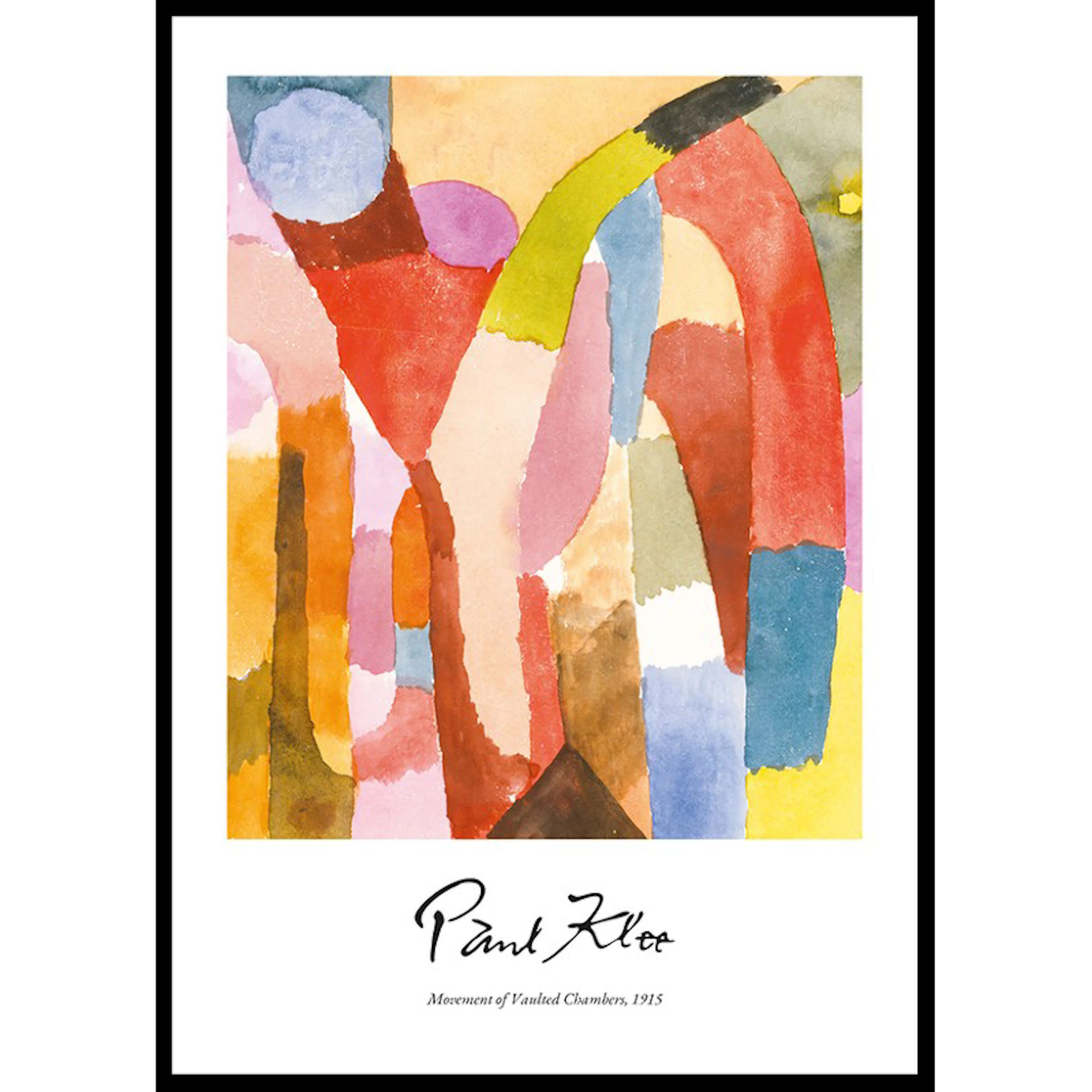 Poster Gallerix Movement Of Vaulted Chambers By Paul Klee