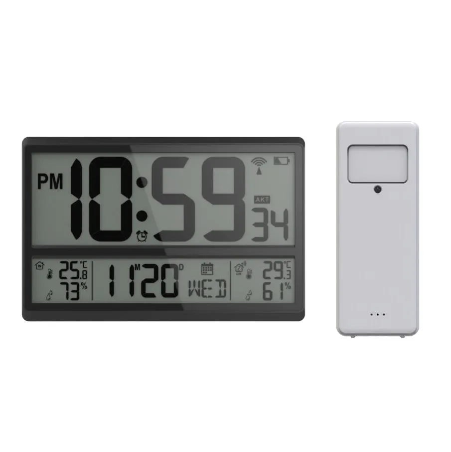 Termometer Soletek W03 Jumbo för Inomhus- och Utomhus