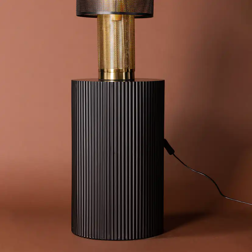 Sidobord Venture Home Lenox Svart Runt Bord/Piedestal Ø30,5cm