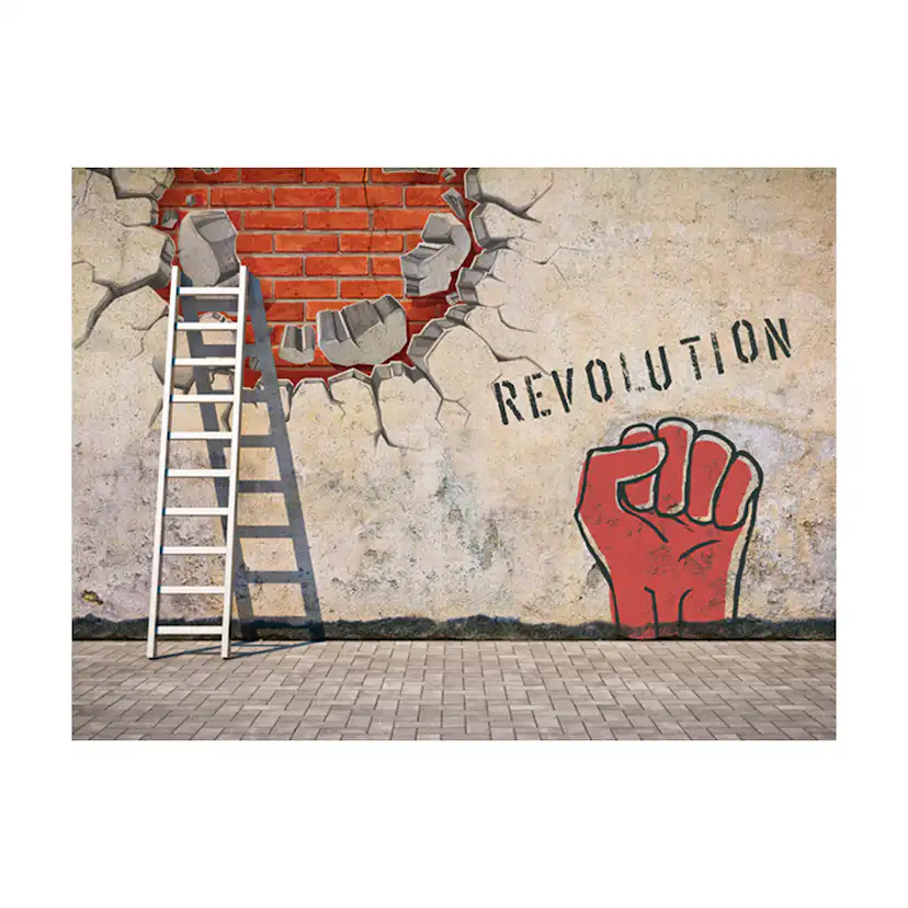 Fototapet Arkiio The Invisible Hand Of The Revolution