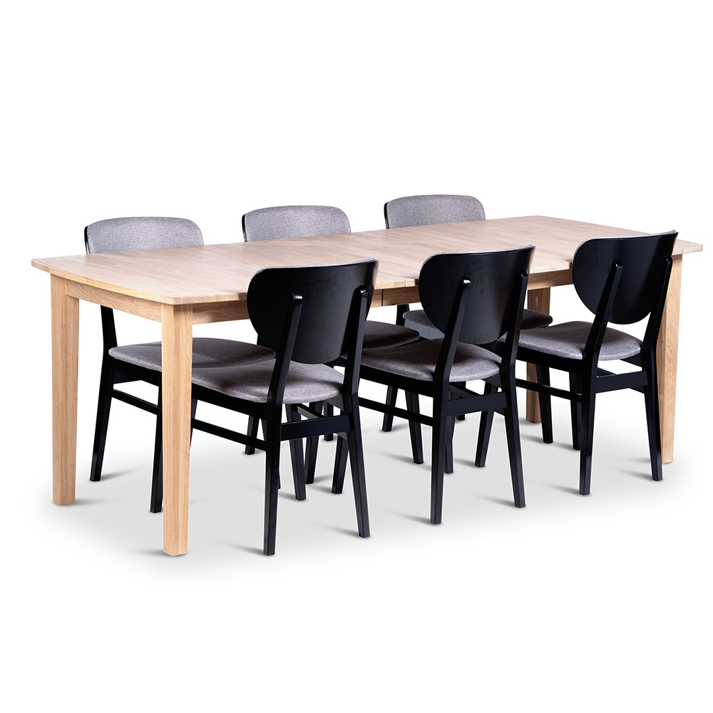 Matgrupp Stenexpo Kivik med 6 Borgholm Stolar