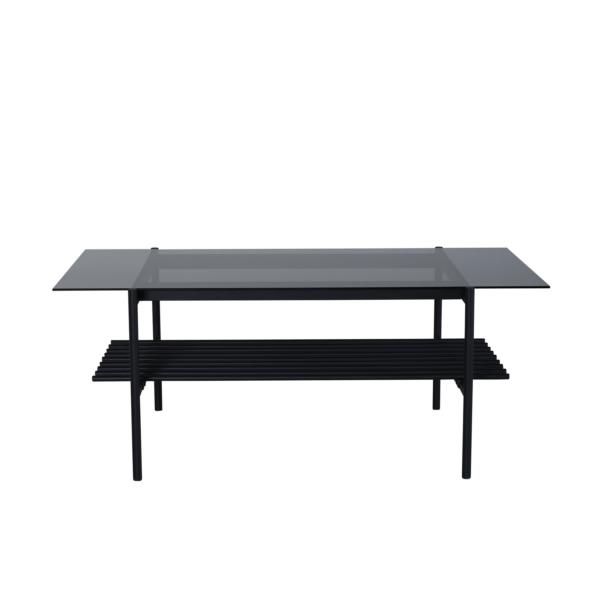 Von Staf Sofa Table - black / Black Smoked Glass glass Svart Glas