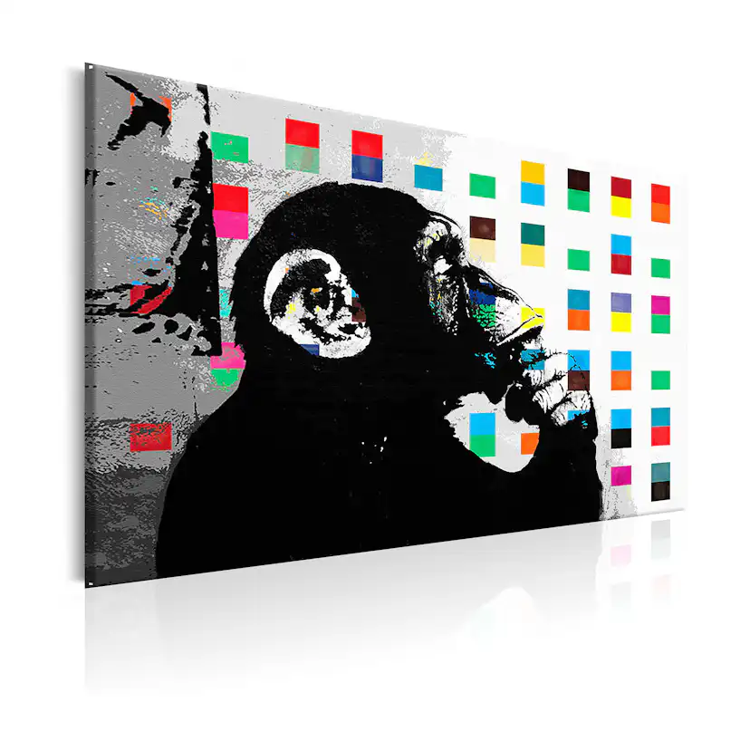 Tavla Arkiio Banksy The Thinker Monkey