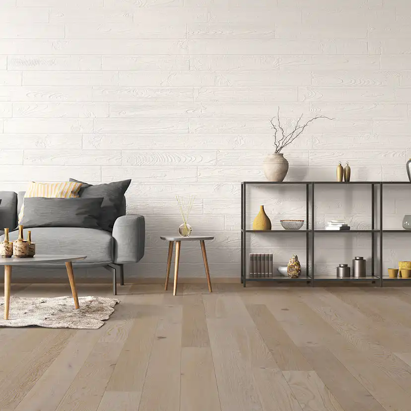 Trägolv NQD Oak Latte 5G Mattlackat 1-Stavs Parkettgolv