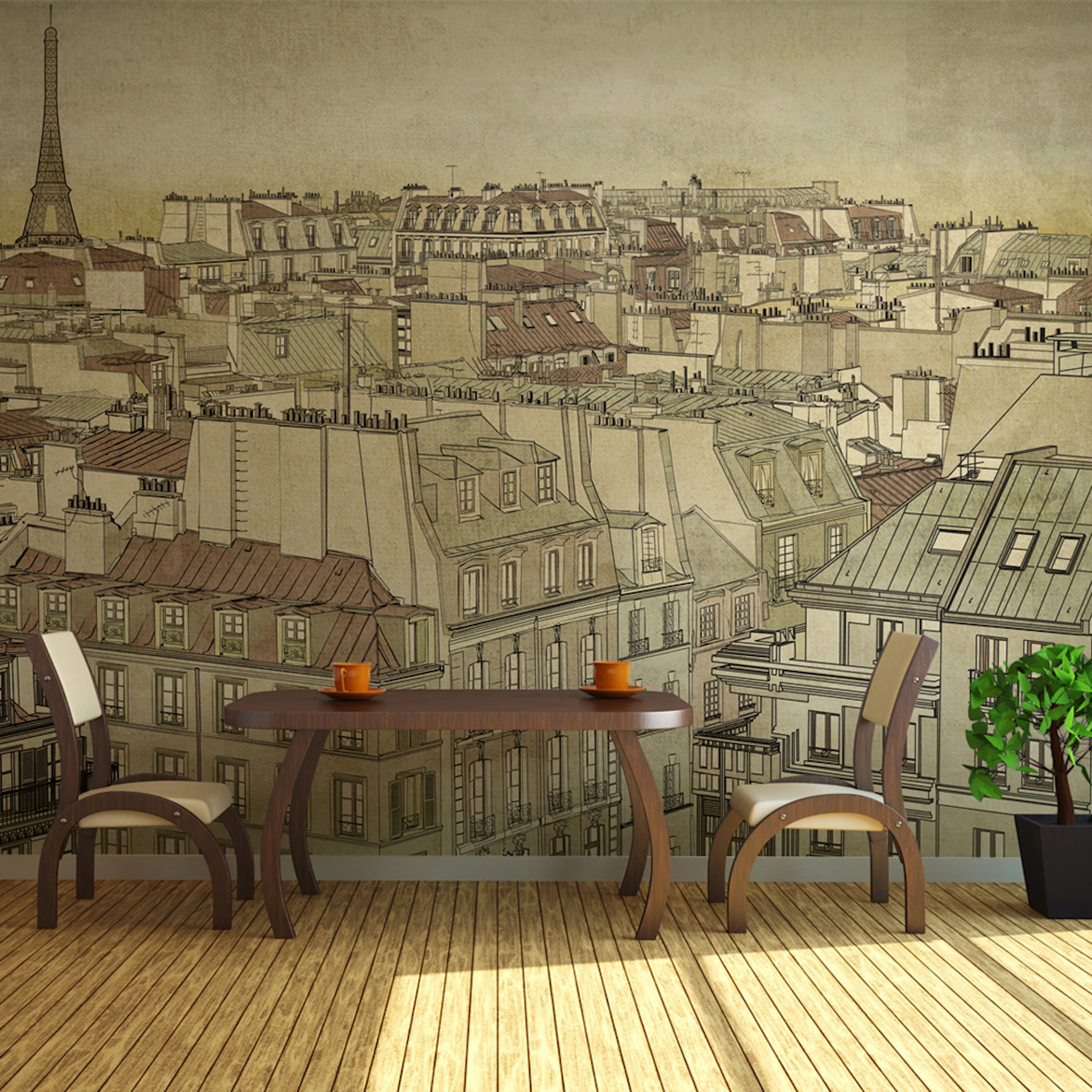 Fototapet Arkiio Farväl Paris!