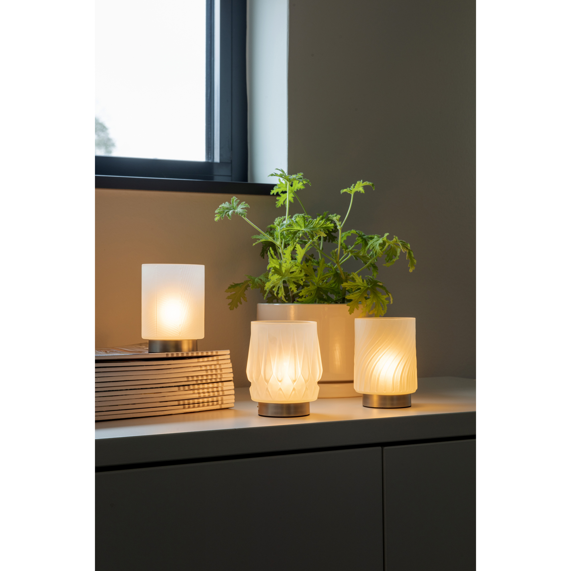 LED-ljuslykta Gnosjö Konstsmide No.2 10x11 cm USB-C