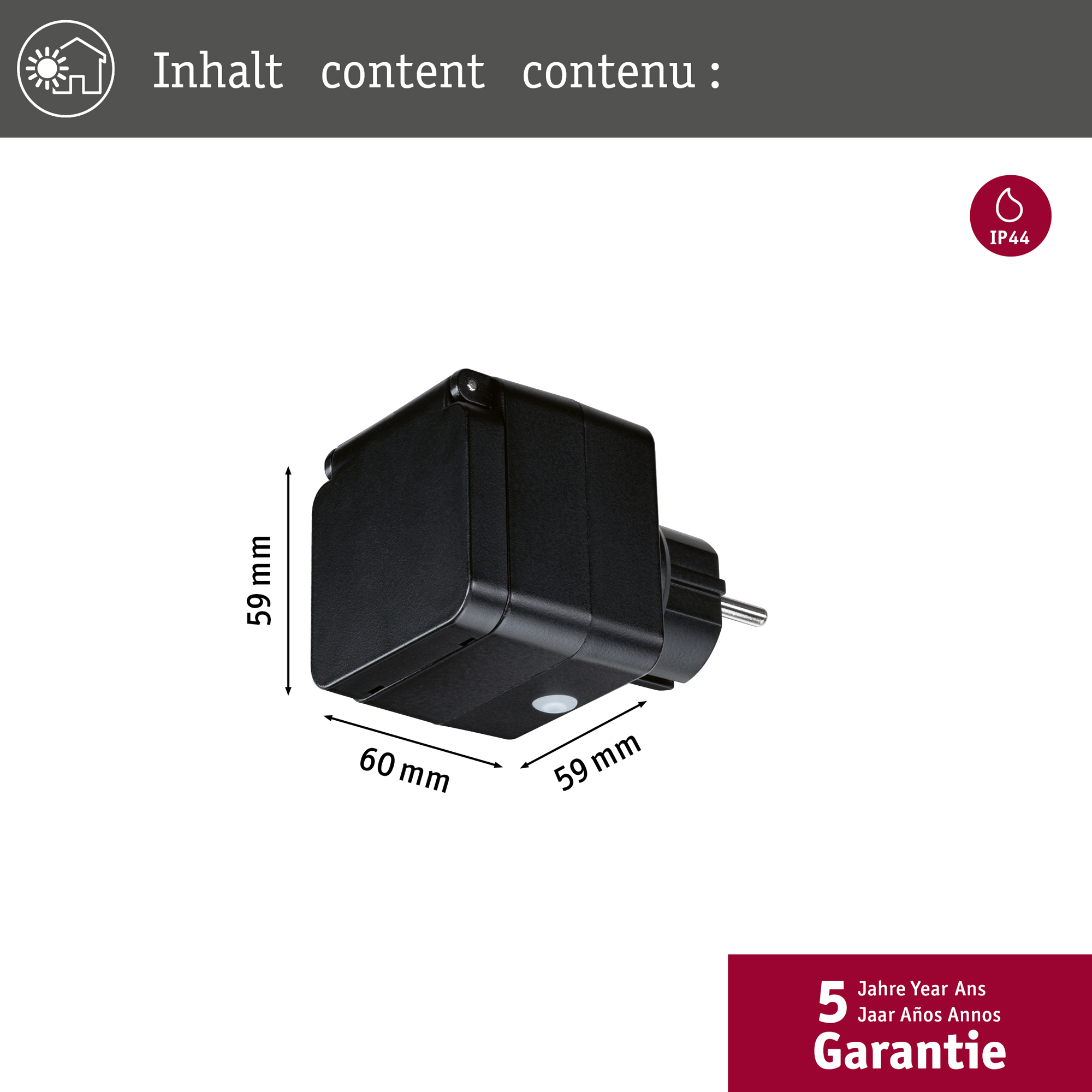 Adapterplugg Paulmann Smart Home Zigbee 3.0 Utomhus