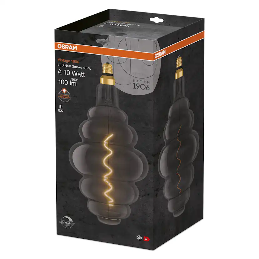 LED-Lampa Osram Deco Nest E27 Vintage 1906 Dimbar