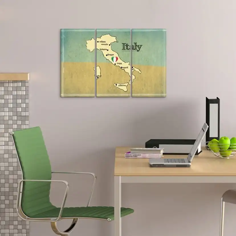 Tavla Arkiio Hjärtat Av Italien Triptyk