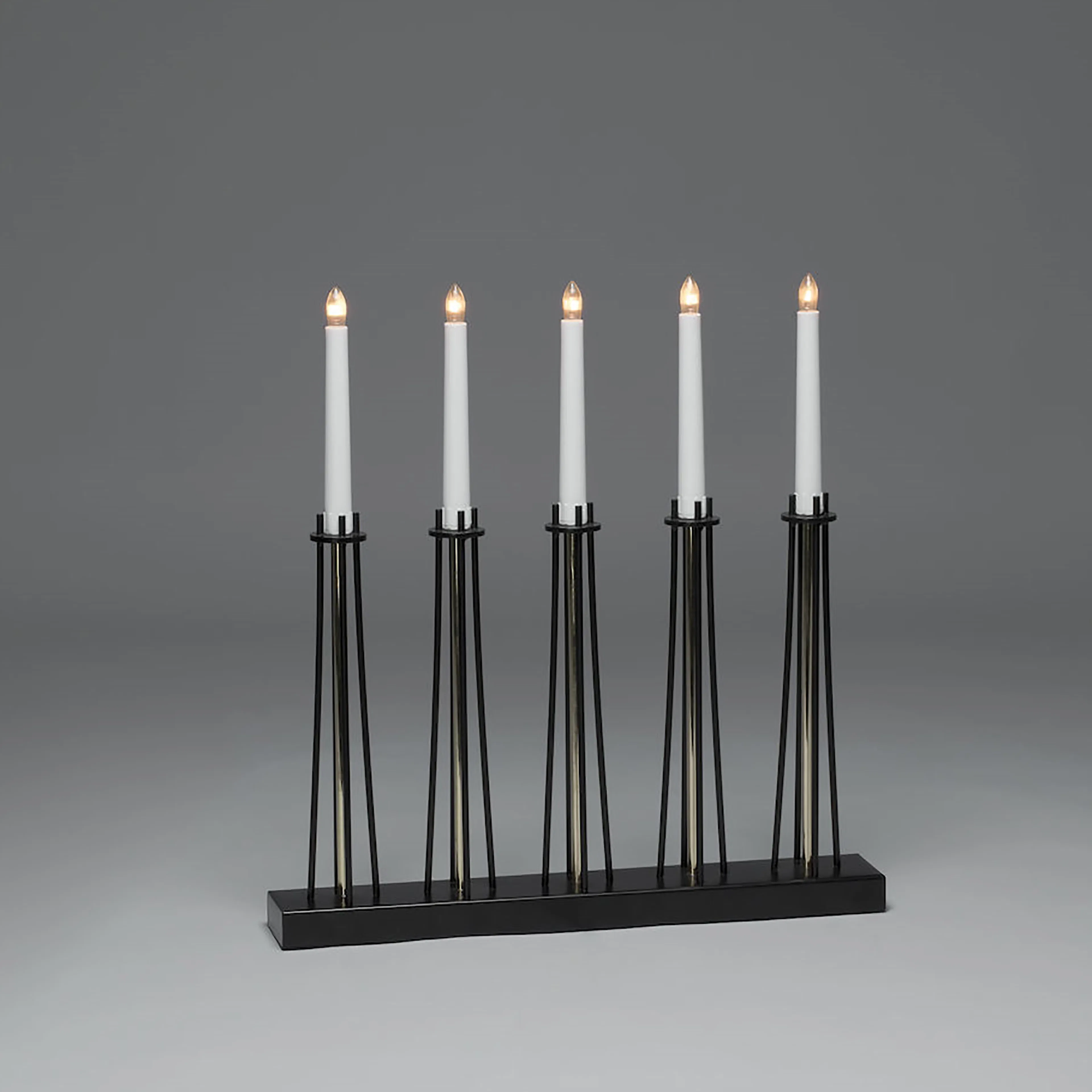 Adventsljusstake Gnosjö Konstsmide 5L Mässinglackerad Metall