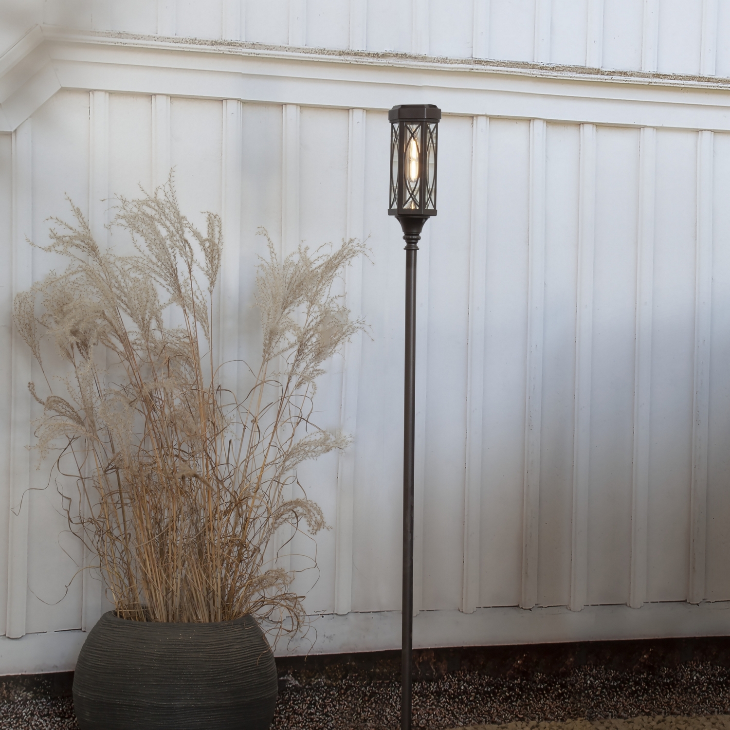 Solcells-pollare Star Trading Folke 180 cm High Twilight