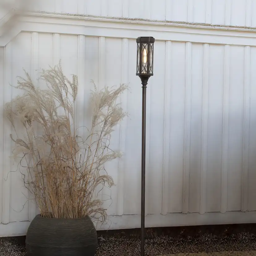 Solcells-pollare Star Trading Folke 180 cm High Twilight