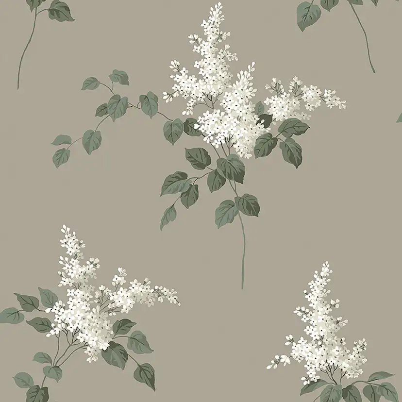 Tapet Boråstapeter Falsterbo III Lilacs 7667 EasyUp, Mönstrad Brun