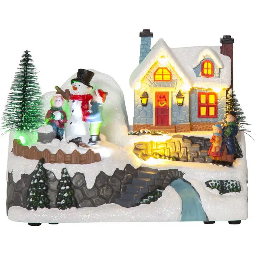 Julby Star Trading Winterville Hus Snögubbe
