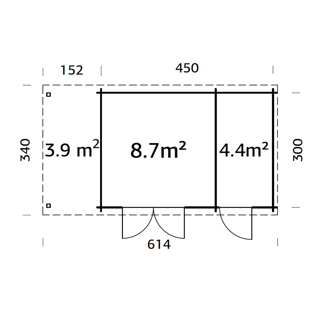 Stuga Palmako Ella 17,8 m2