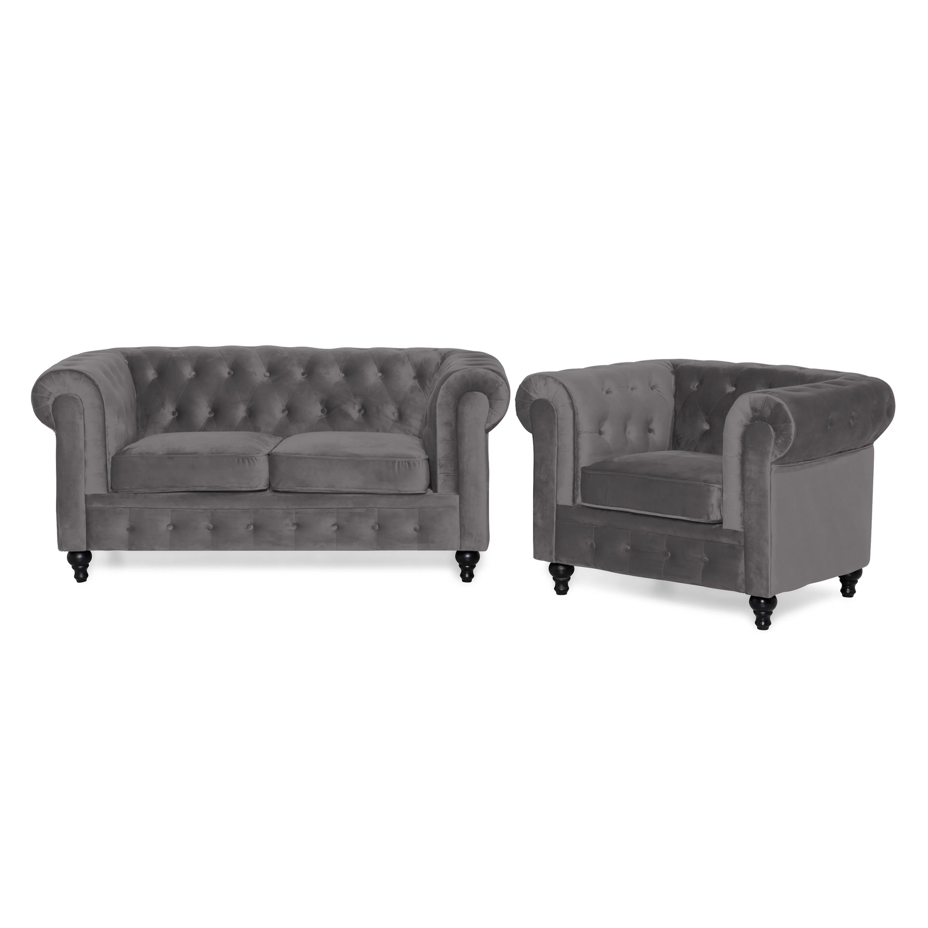 Soffgrupp Manor House Chesterfield Lyx 2-sits med Fåtölj