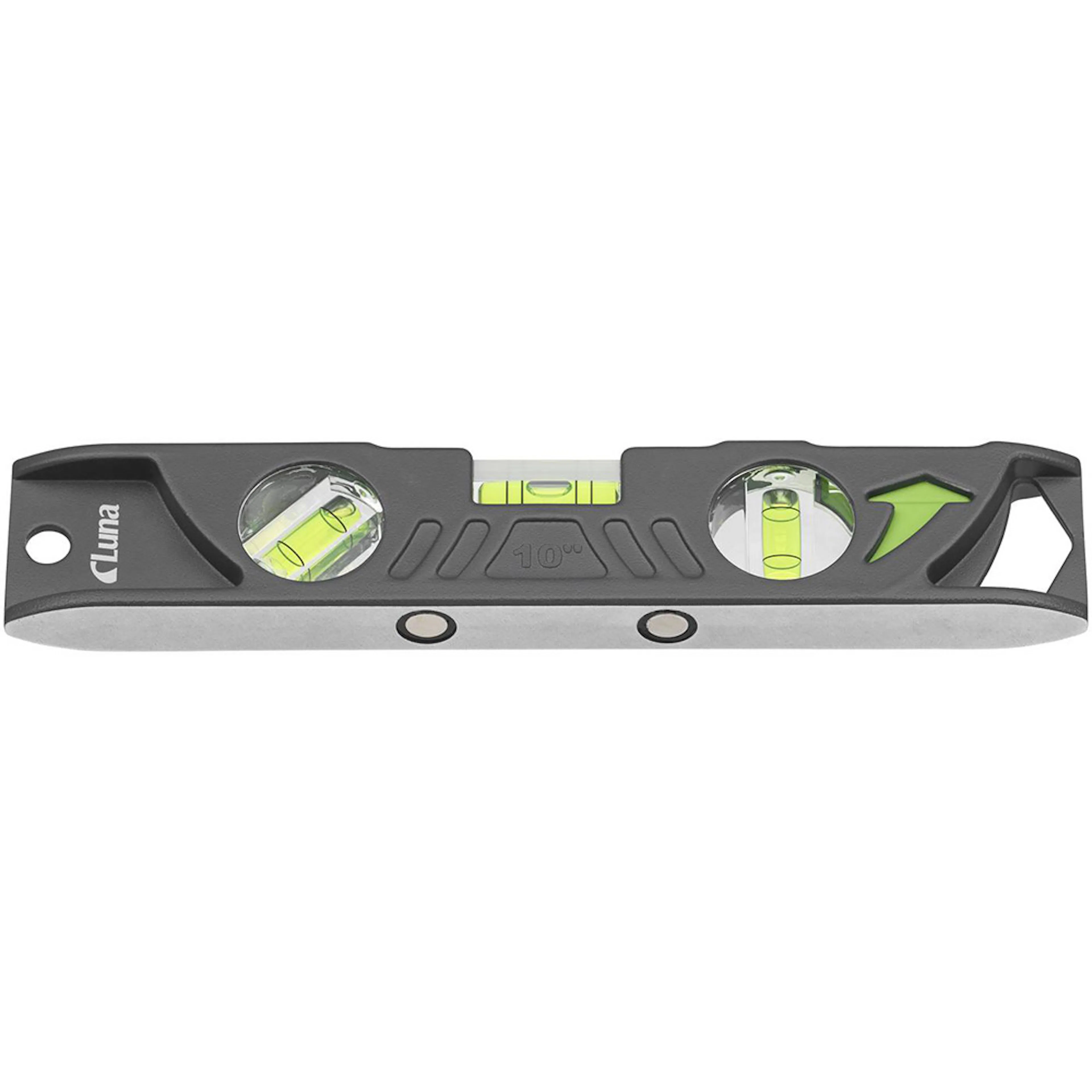 Torpedvattenpass Luna Tools av aluminium