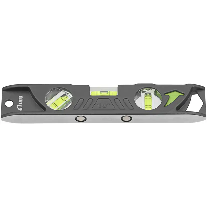 Torpedvattenpass Luna Tools av aluminium