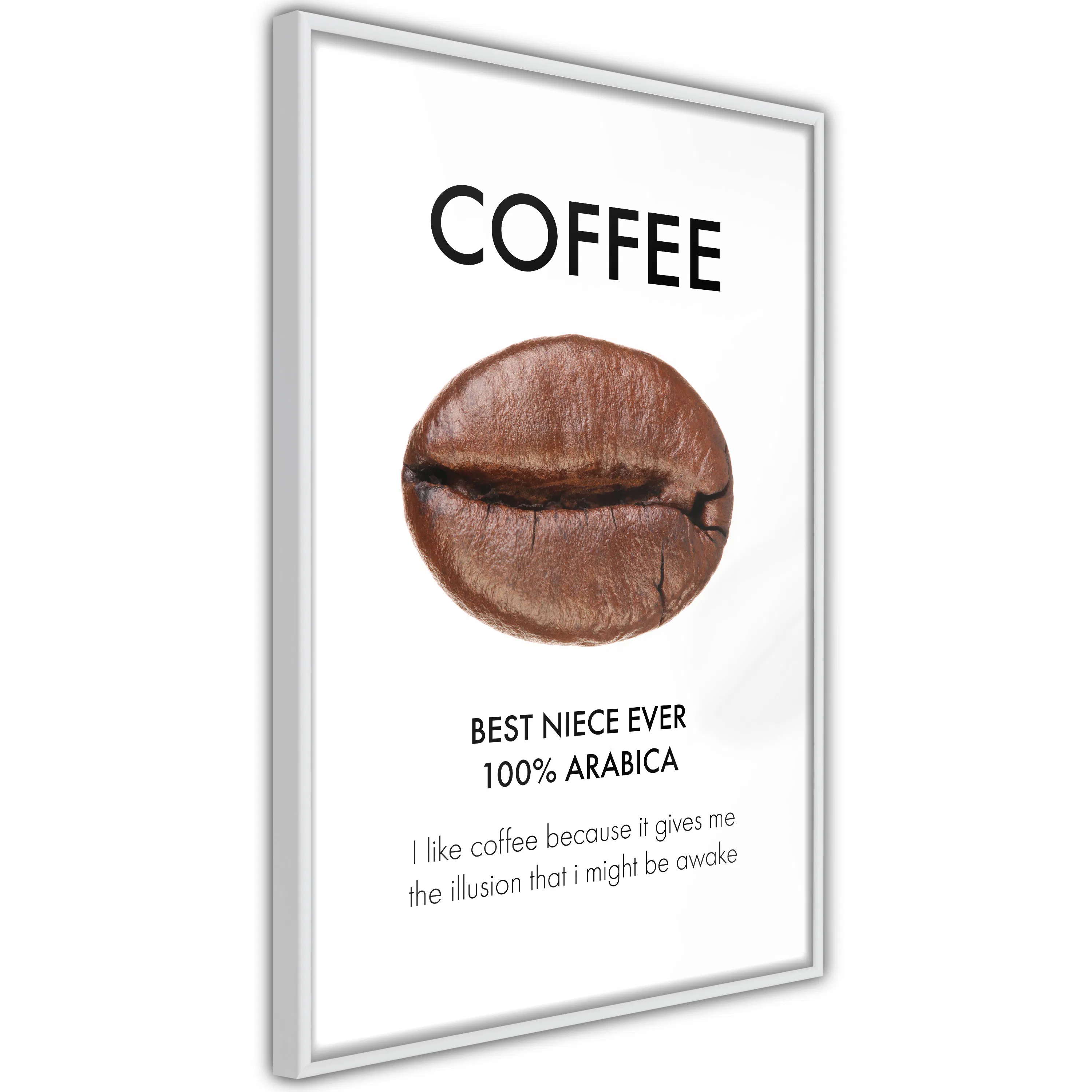 Poster Artgeist Affisch Coffee - Best Niece Ever