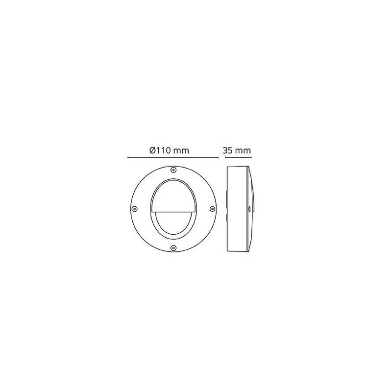 Downlight SG ARMATUREN Callisto Wall Gr 3000K