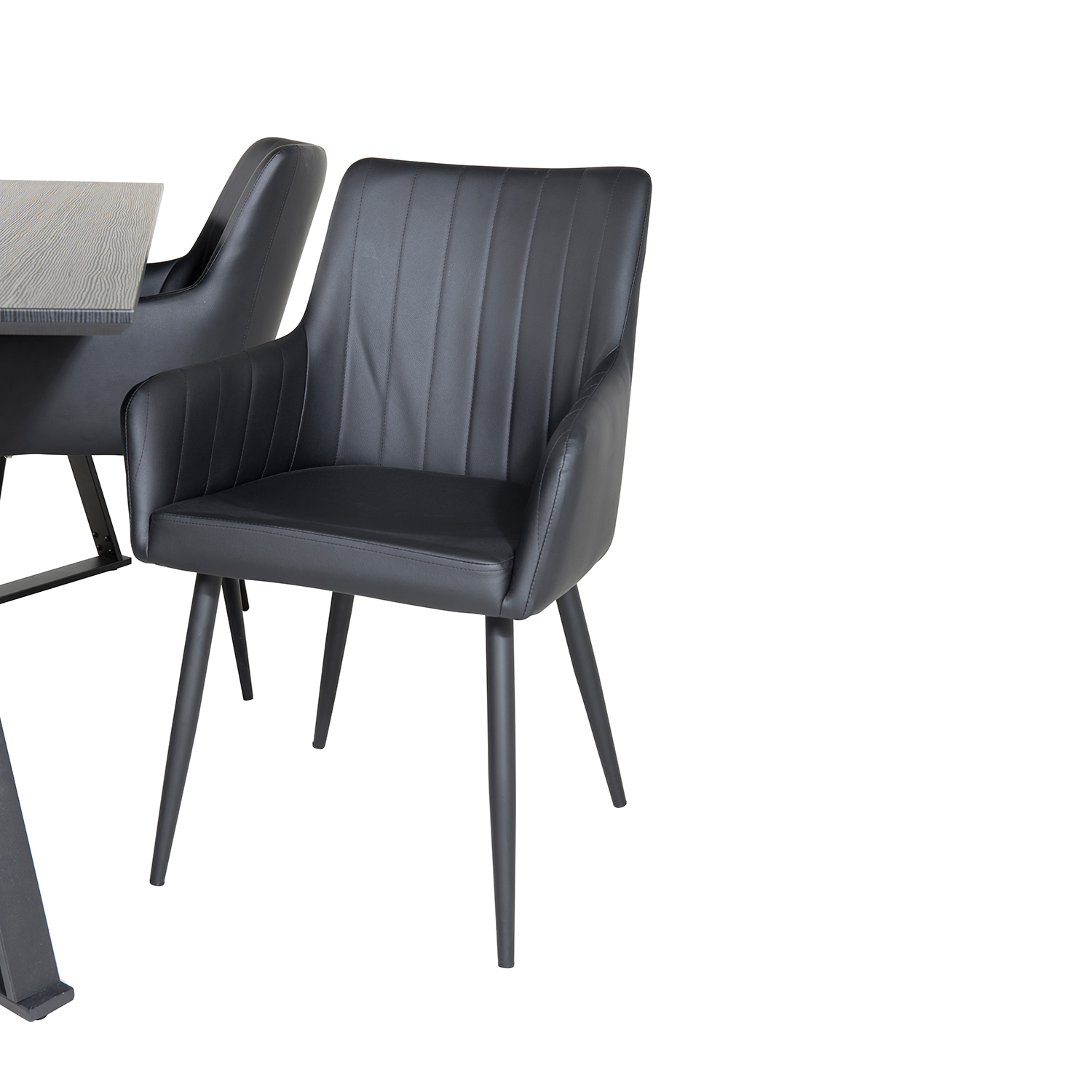 Matgrupp Venture Home Madde med 4 Corina Stolar Konstläder