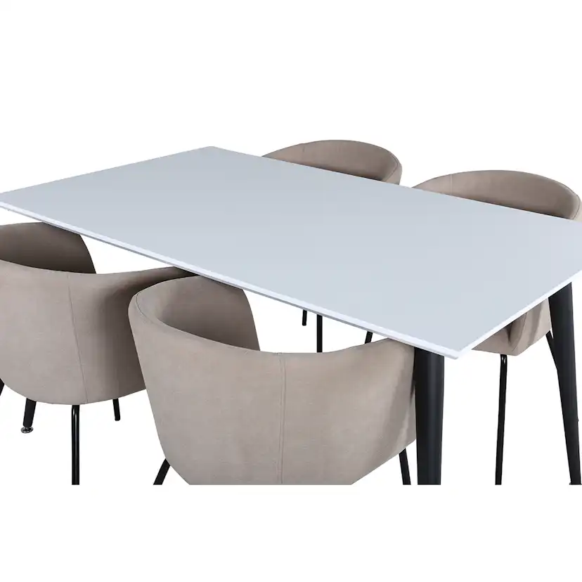 Matgrupp Venture Home Jolie med 4 Bergen Stolar Polyesterlinen