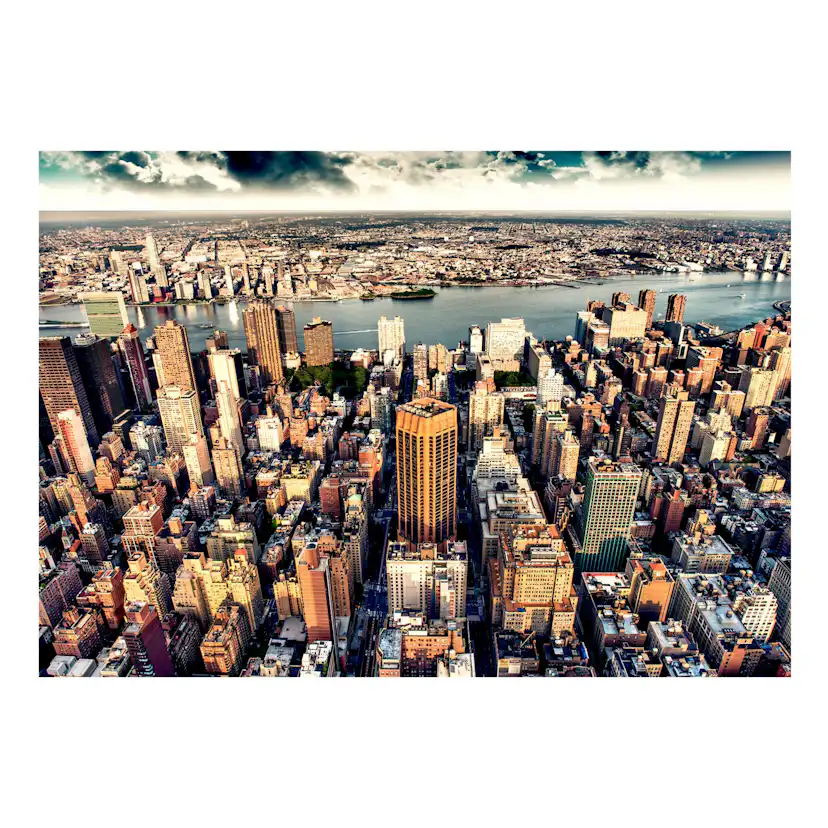 Självhäftande fototapet - Bird's Eye View of New York 441x31 Storlek: 441x315 cm