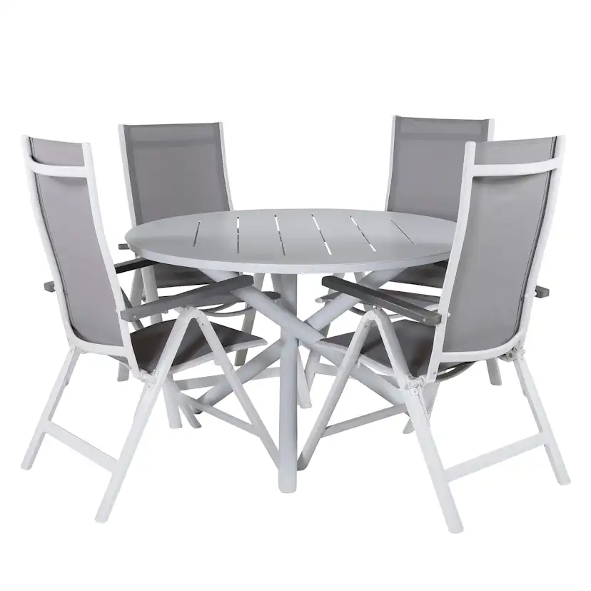 Matgrupp Venture Home Ande med 4 Laby Matstolar