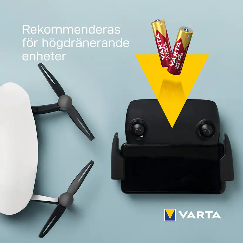 Batteri VARTA Alkaliska Max Power LR6/AA 4-Pack