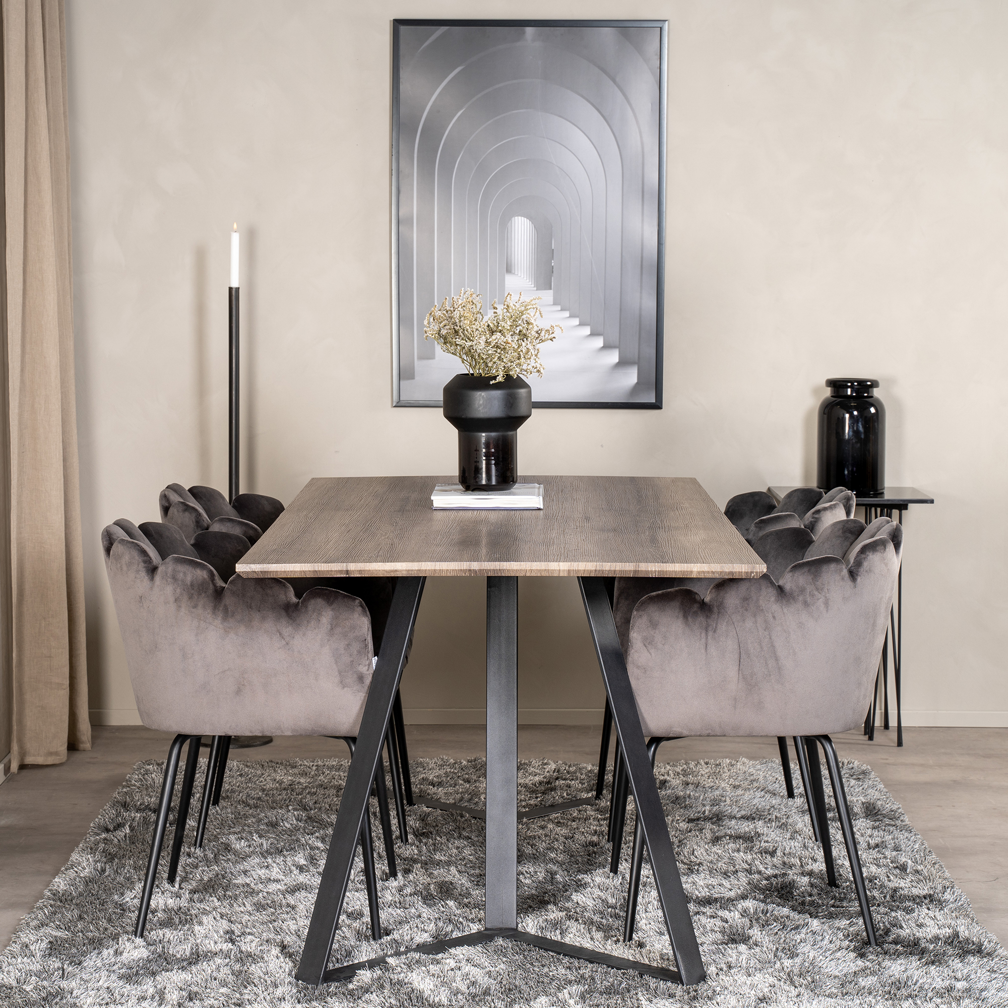 Matgrupp furniture/fashion Madde med 4 Limhamn Stolar