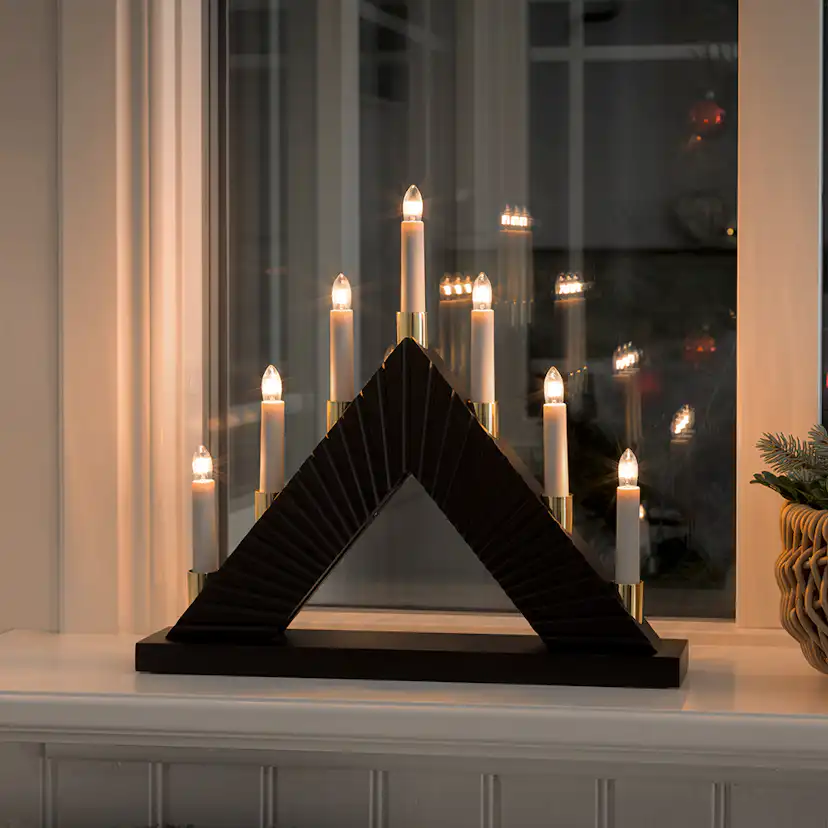 Adventsljusstake Gnosjö Konstsmide 7L Spår