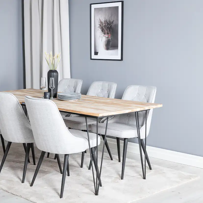 Matgrupp Venture Home Bim med 6 Vera Stolar