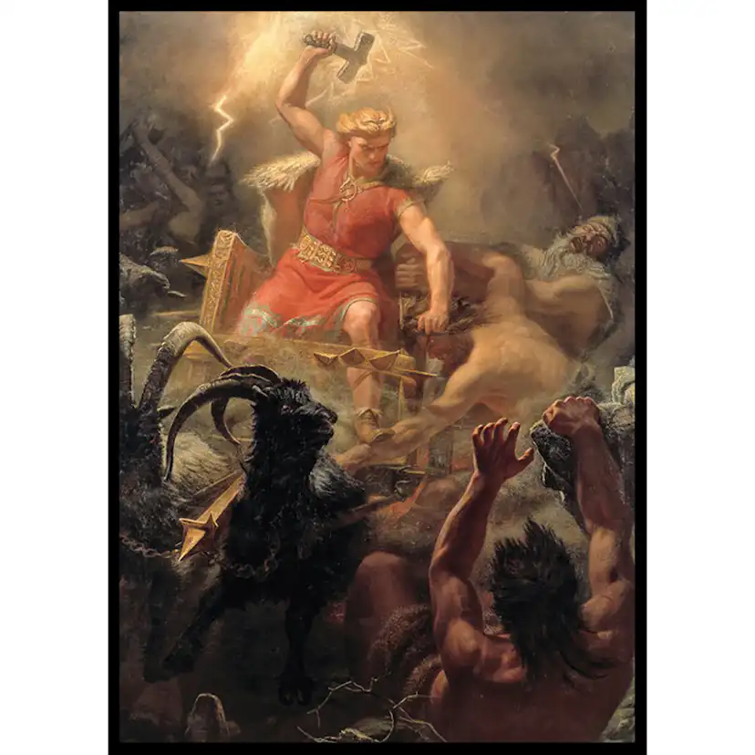 Poster Gallerix Tors Strid med Jättarna By Marten Eskil Winge