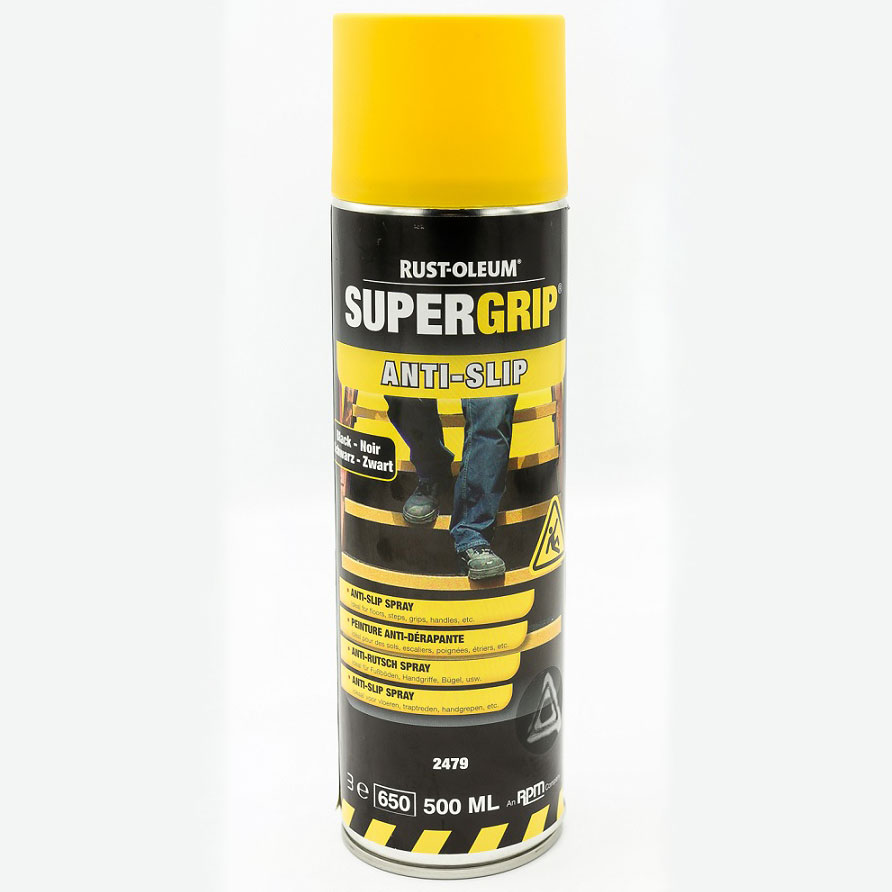 SUPERGRIP® HALKSKYDDSFÄRG SÄKERHETSGUL - 500ml spray Volym: 0,5 L,  Färg: Gul
