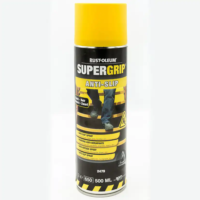 SUPERGRIP® HALKSKYDDSFÄRG SÄKERHETSGUL - 500ml spray Volym: 0,5 L, Färg: Gul