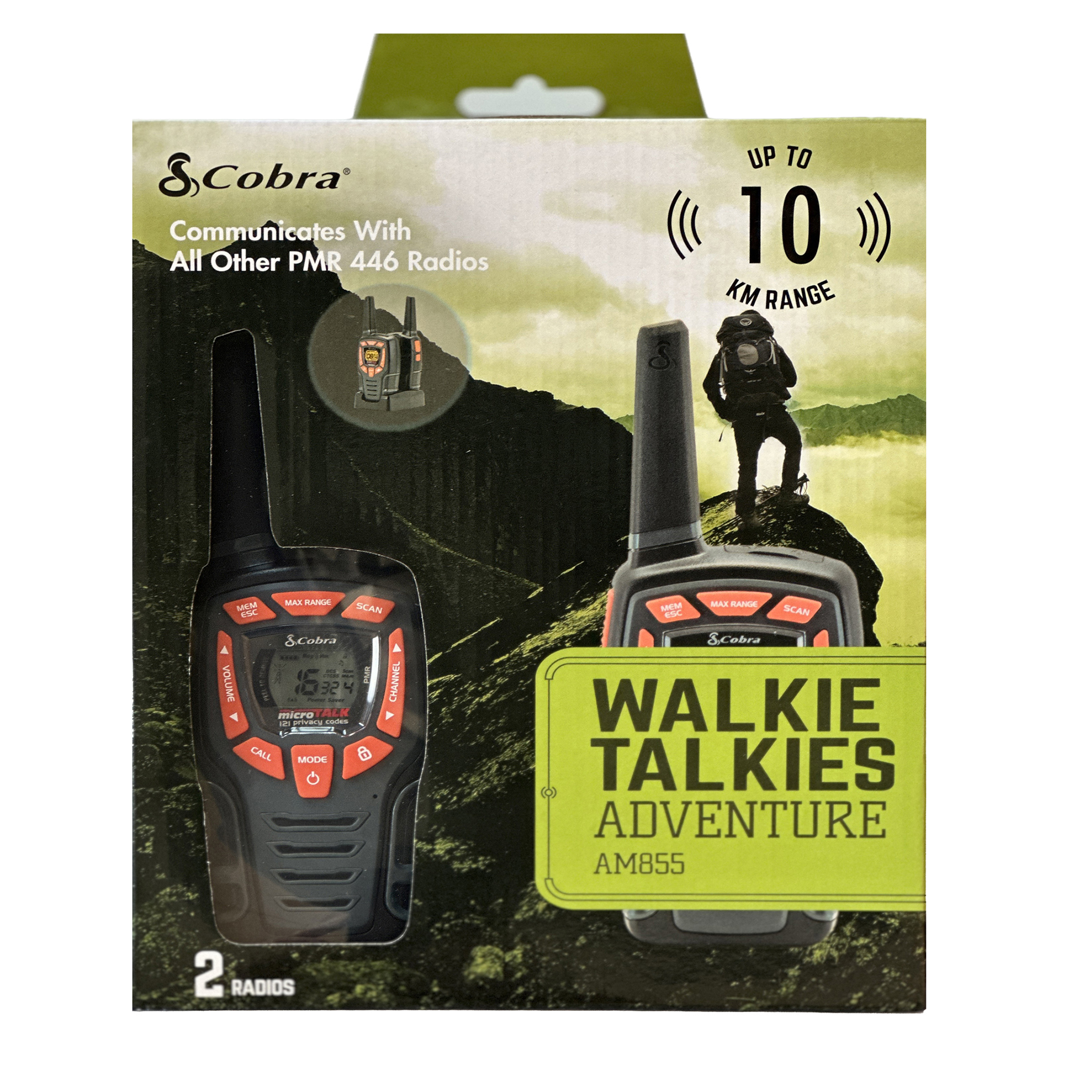 Walkie Talkie Cobra Marine AM855 PMR Twin Pack