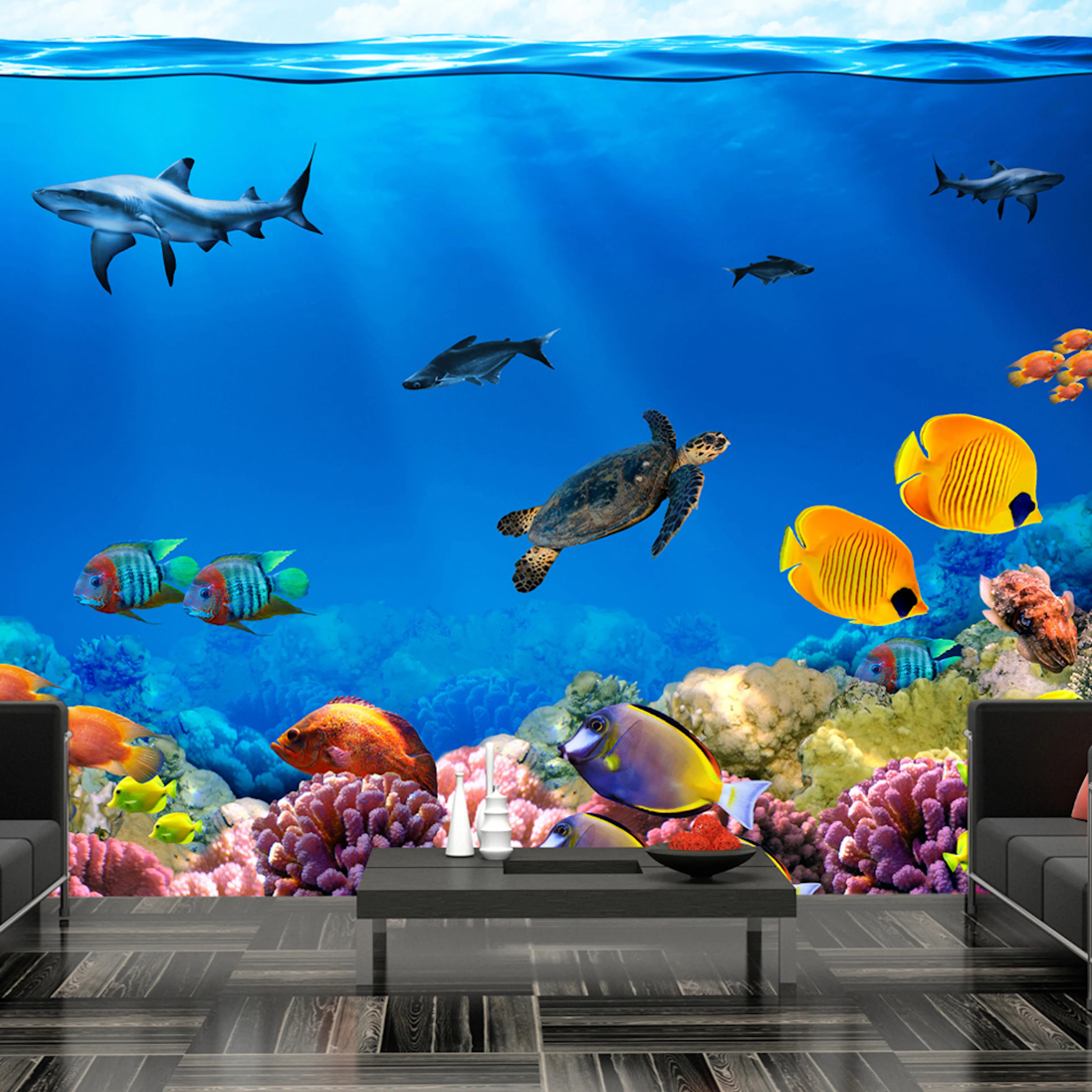 Fototapet Arkiio Självhäftande Underwater Kingdom