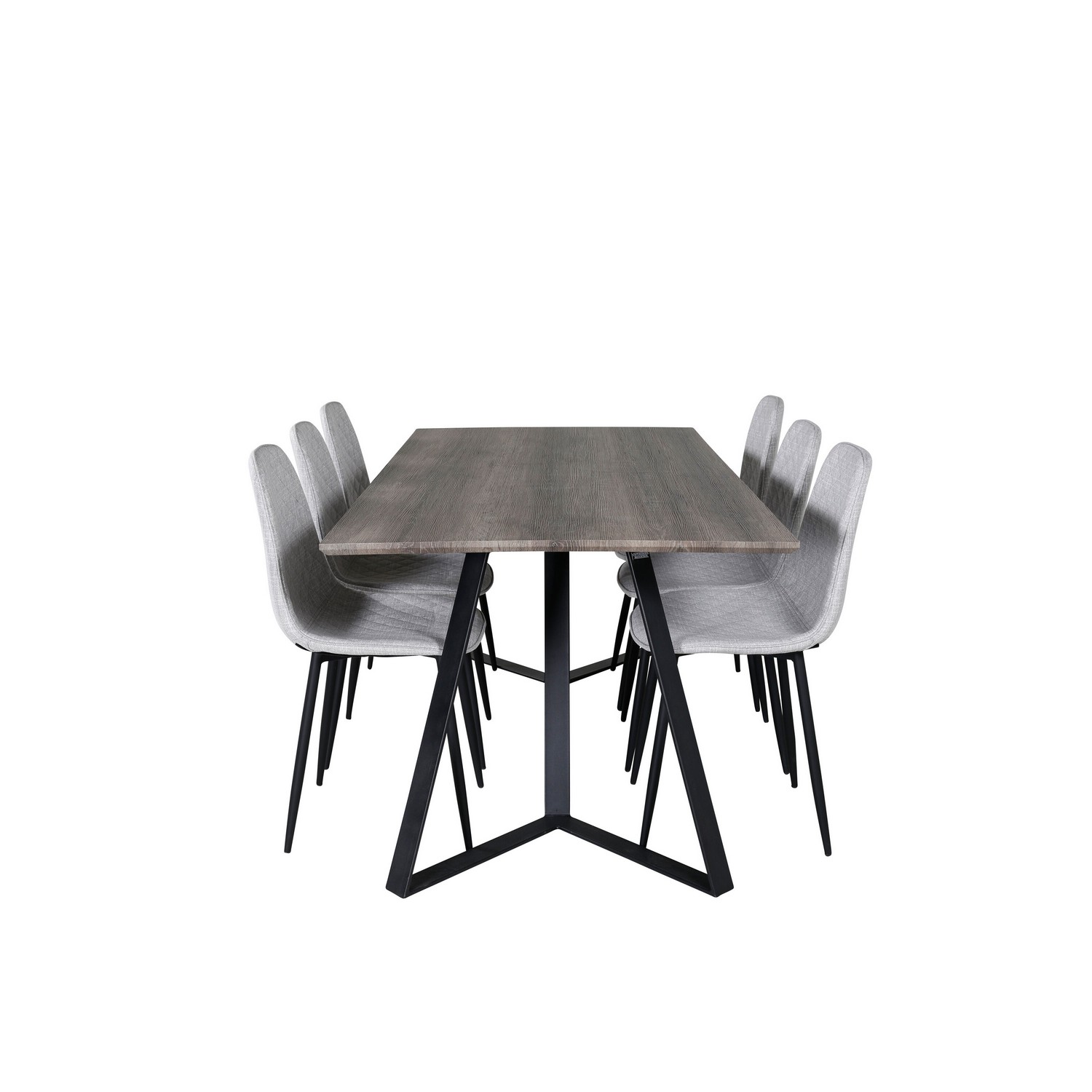 Matgrupp Venture Home Madde med 6 Phoi Stolar Polyestertyg