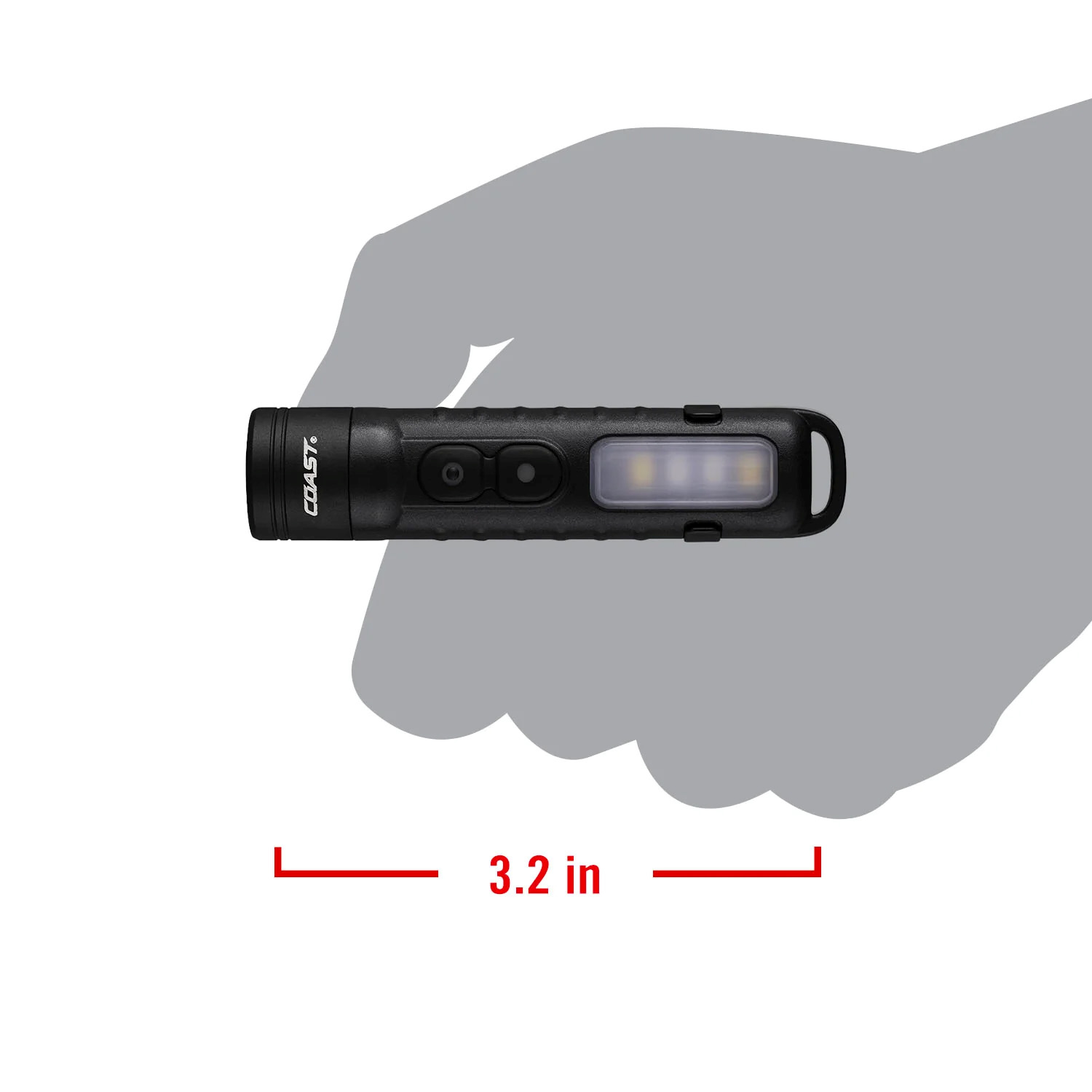 Uppladdningsbar COAST KL35R hög CRI Tvåfärgad Penlampa 600 lumen