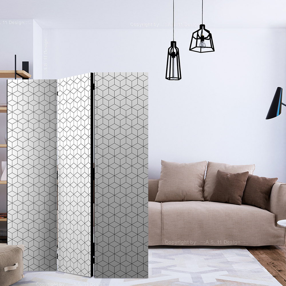 Rumsavdelare Skärmvägg Arkiio Cubes Texture 135x172 cm