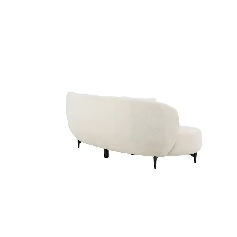3-sitssoffa Venture Home Luna Boucle Vit