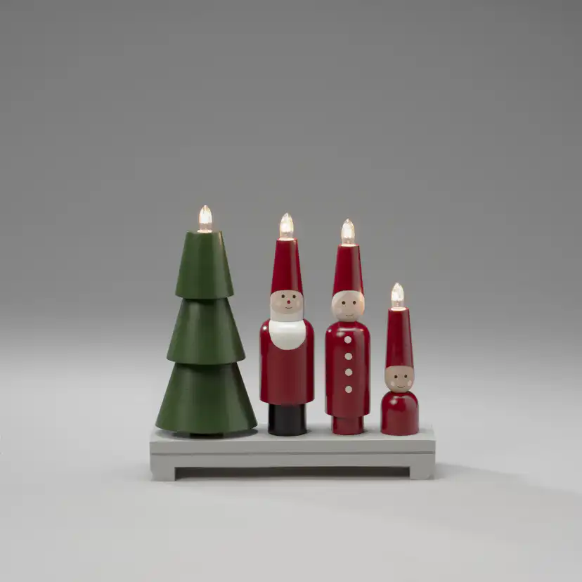 Adventsljusstake Gnosjö Konstsmide 4 Ljus Tomte