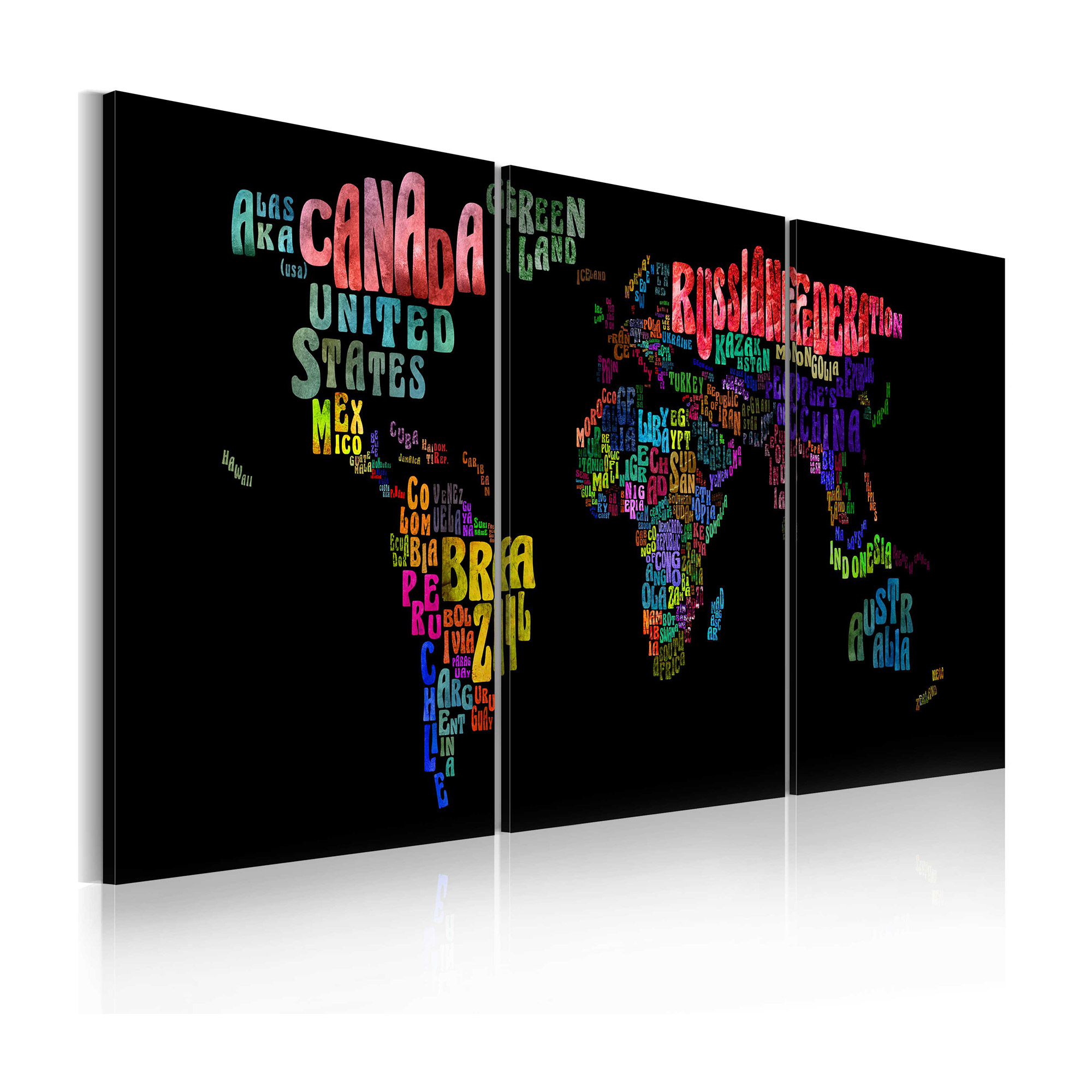 Tavla Arkiio Text Världskarta